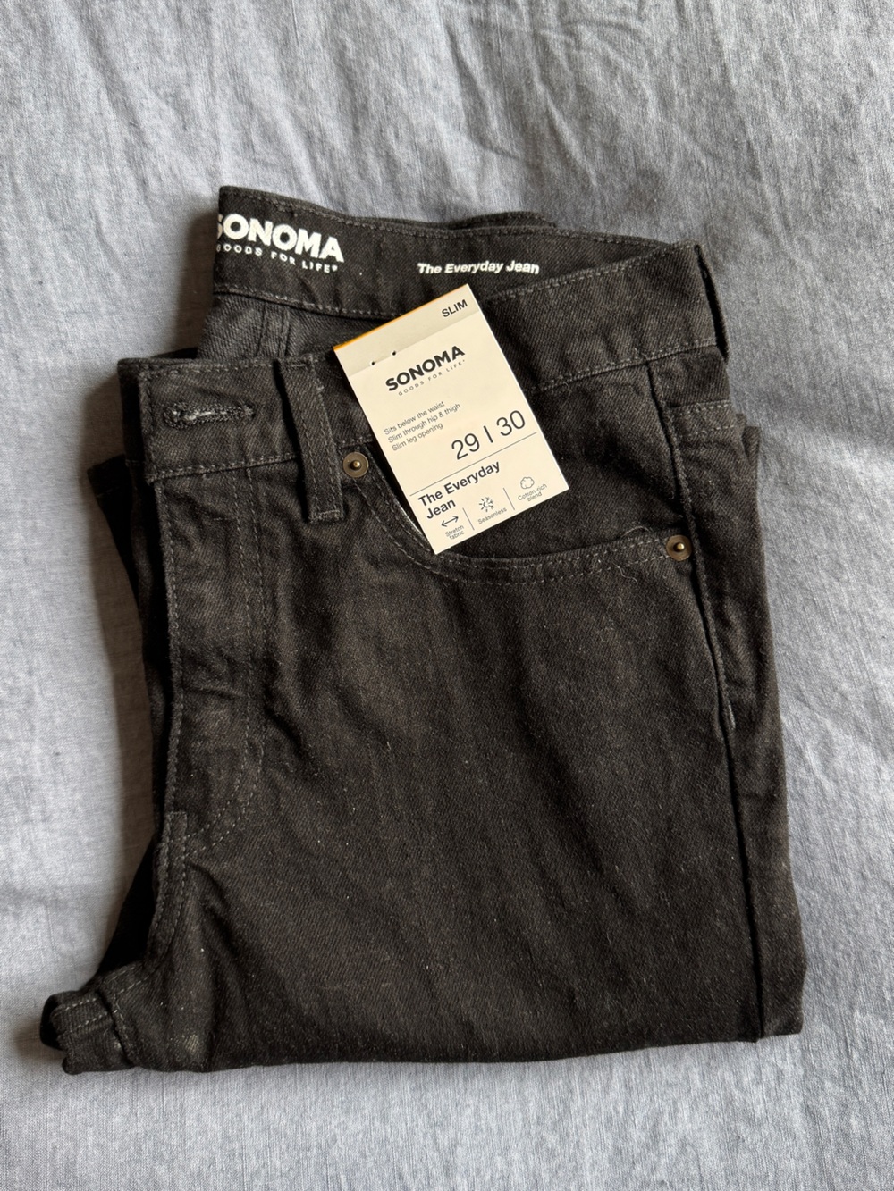 Sonoma Men's Black Slim Jeans 29w/30l